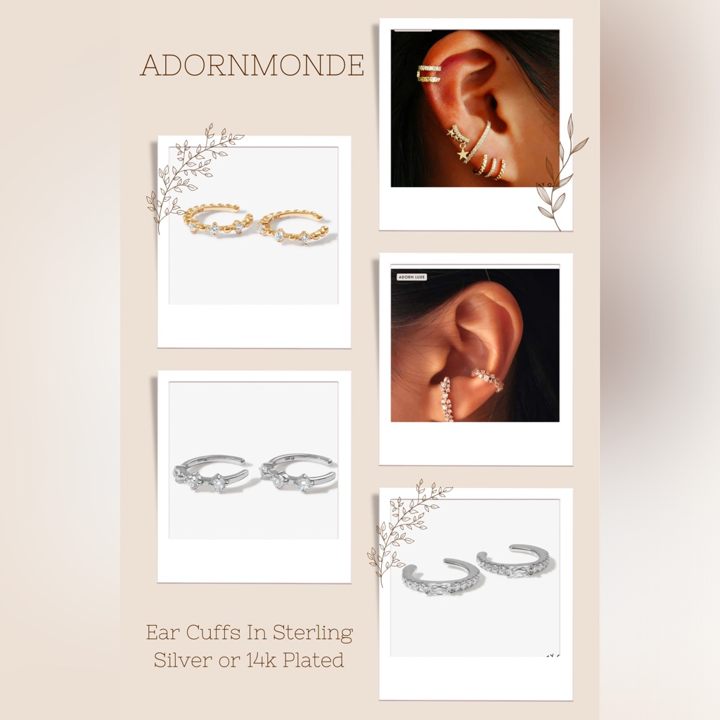 Adornmonde Ear Cuffs Various Styles Nwt